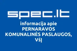 PERNARAVOS KOMUNALINĖS PASLAUGOS, VšĮ | spec.lt