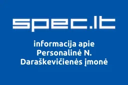 Personalinė N. Daraškevičienės įmonė | spec.lt