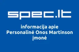 Personalinė Onos Martinson įmonė | spec.lt