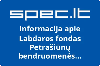 Labdaros fondas Petrašiūnų bendruomenės centras