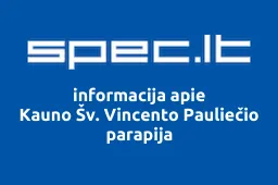 Kauno Šv. Vincento Pauliečio parapija | spec.lt