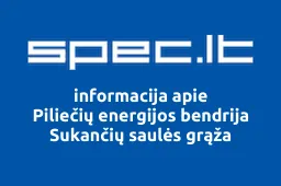 Piliečių energijos bendrija Sukančių saulės grąža | spec.lt