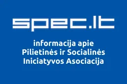 Pilietinės ir Socialinės Iniciatyvos Asociacija | spec.lt