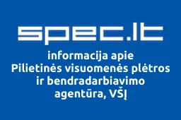 Pilietinės visuomenės plėtros ir bendradarbiavimo agentūra, VŠĮ | spec.lt