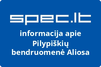 Pilypiškių bendruomenė Aliosa | spec.lt