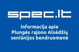 Plungės rajono Alsėdžių seniūnijos bendruomenė | spec.lt