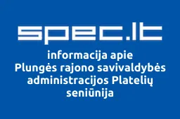 Plungės rajono savivaldybės administracijos Platelių seniūnija iliustracija