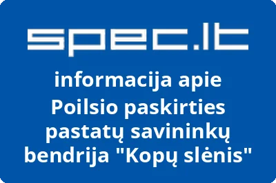 Poilsio paskirties pastatų savininkų bendrija Kopų slėnis