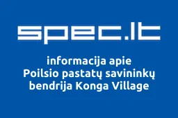 Poilsio pastatų savininkų bendrija Konga Village iliustracija