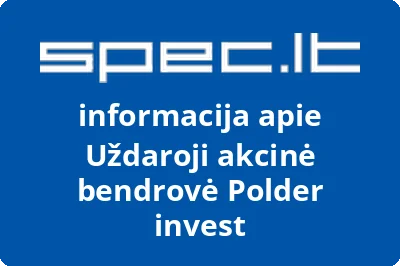 Polder invest, UAB | spec.lt