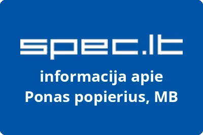 Ponas popierius, MB | spec.lt