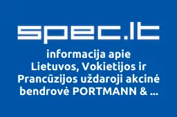 Lietuvos, Vokietijos ir Prancūzijos uždaroji akcinė bendrovė PORTMANN & DOBILAS iliustracija