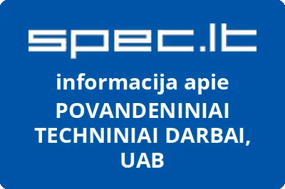POVANDENINIAI TECHNINIAI DARBAI, UAB