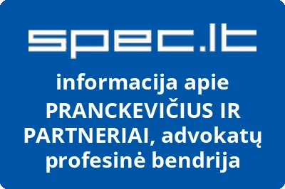PRANCKEVIČIUS IR PARTNERIAI, advokatų profesinė bendrija