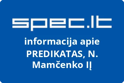 PREDIKATAS, N. Mamčenko, IĮ