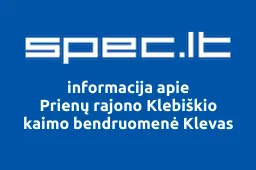 Prienų rajono Klebiškio kaimo bendruomenė Klevas iliustracija