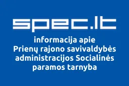 Prienų rajono savivaldybės administracijos Socialinės paramos tarnyba | spec.lt