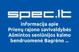 Prienų rajono savivaldybės Ašmintos seniūnijos kaimo bendruomenė Bagrėno dvaras | spec.lt