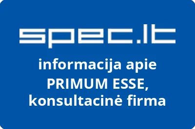 PRIMUM ESSE, konsultacinė firma