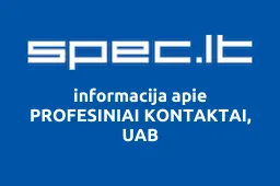 PROFESINIAI KONTAKTAI, UAB | spec.lt
