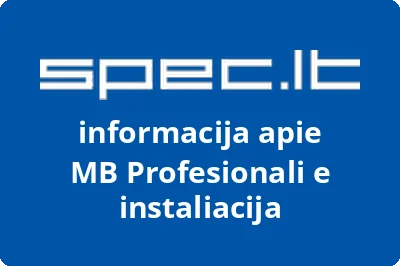 Profesionali e instaliacija, MB | spec.lt