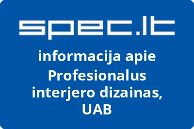 Profesionalus interjero dizainas, UAB
