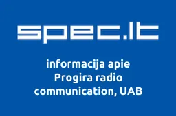 Progira radio communication, UAB | spec.lt