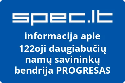 122oji daugiabučių namų savininkų bendrija PROGRESAS