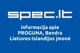 PROGUNA, Bendra Lietuvos-Islandijos įmonė | spec.lt