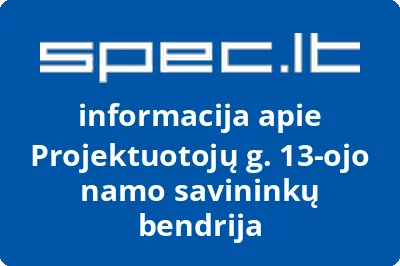 Projektuotojų g. 13-ojo namo savininkų bendrija