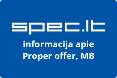 Proper offer, MB | spec.lt