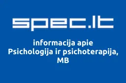 Psichologija ir psichoterapija, MB | spec.lt