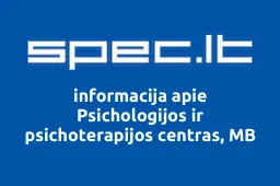 Psichologijos ir psichoterapijos centras, MB | spec.lt