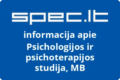 Psichologijos ir psichoterapijos studija, MB | spec.lt