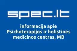 Psichoterapijos ir holistinės medicinos centras, MB | spec.lt