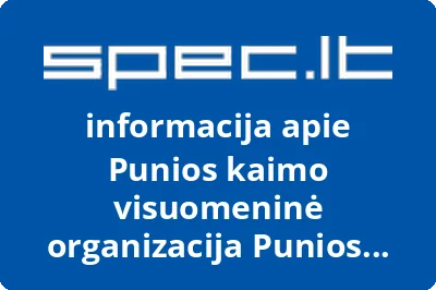 Punios kaimo visuomeninė organizacija Punios ainiai