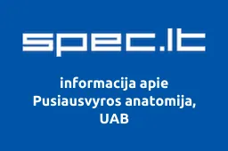 Pusiausvyros anatomija, UAB | spec.lt