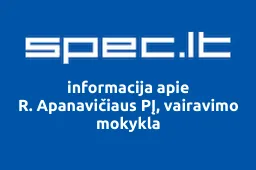 R. Apanavičiaus PĮ, vairavimo mokykla | spec.lt