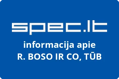 R. BOSO IR CO, TŪB