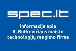 R. Butkevičiaus maisto technologijų rengimo firma | spec.lt