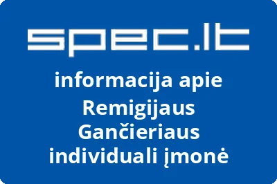 Remigijaus Gančieriaus individuali įmonė | spec.lt