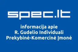 R. Gudelio Individuali Prekybinė-Komercinė Įmonė | spec.lt