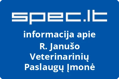 R. Janušo veterinarinių paslaugų įmonė