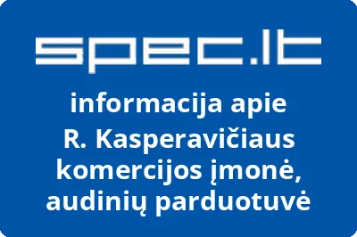 R. Kasperavičiaus komercijos įmonė, audinių parduotuvė