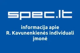 R. Kavunenkienės individuali įmonė | spec.lt