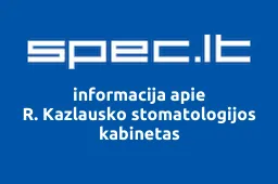 R. Kazlausko stomatologijos kabinetas | spec.lt