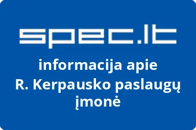 R. Kerpausko paslaugų įmonė
