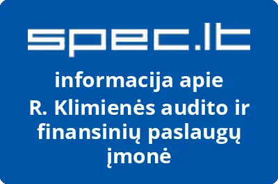 R. Klimienės audito ir finansinių paslaugų įmonė