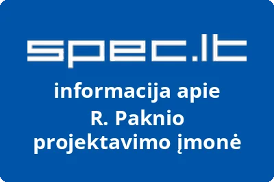 R. Paknio projektavimo įmonė | spec.lt