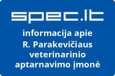 R. Parakevičiaus veterinarinio aptarnavimo įmonė